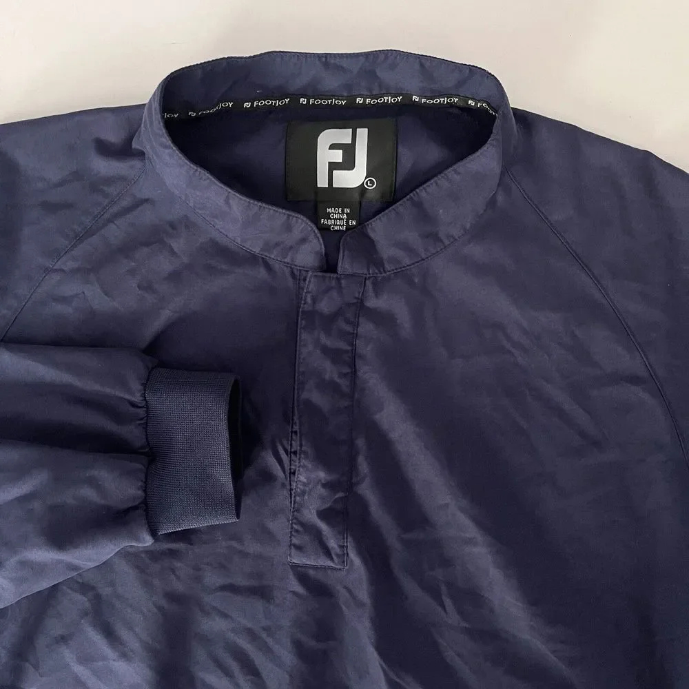 Footjoy Pullover‎ Windbreaker Jacket Navy Blue Mens L